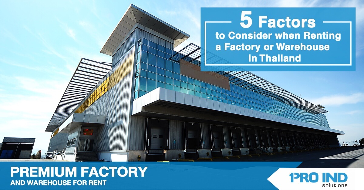 factory and warehouse for rent Thailand